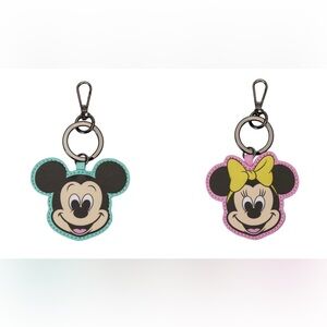 Set of Mickey & Minnie Mouse Classic Disney Bag Charms by Loungefly